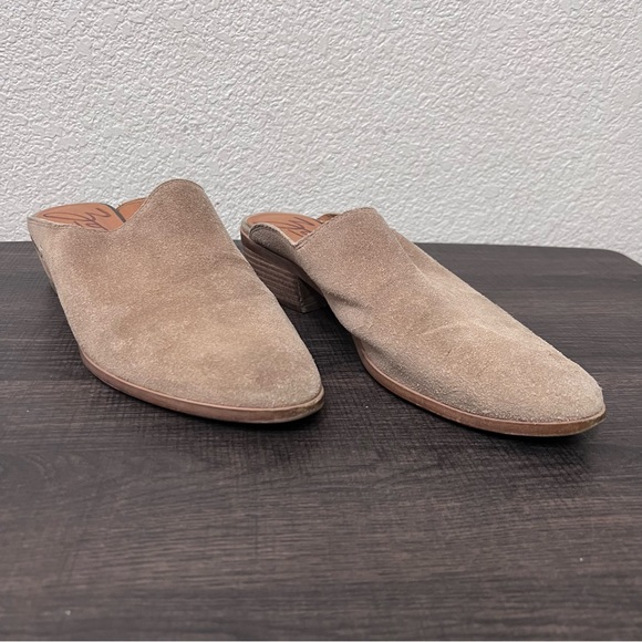 Zodiac tan leather slip on mules with heel western boho size 9.5 - Picture 2 of 14
